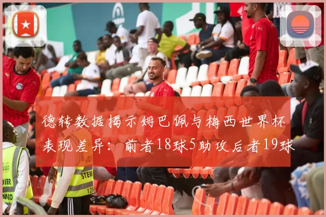 德转数据揭示姆巴佩与梅西世界杯表现差异:前者18球5助攻后者19球8助攻